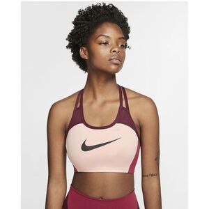 Nike Swoosh Drifit Sports Bra Medium Support Size Small